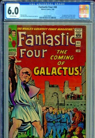 Fantastic Four 48 Cgc 6.  0 First Appearance Of Silver Surfer And Galactus