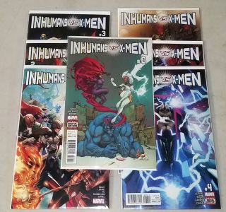 Ivx Inhumans Vs X - Men 0 1 2 3 4 5 6 0 - 6 Complete Set Marvel Comics 2016