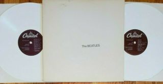 The Beatles White Album - White Vinyl Sebx - 11841 Poster & 4pics Vinyl