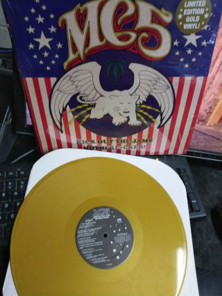 Mc5 Kick Out The Jams Mother Fucker Gold Fucken Vinyl Lp Rare Garage Rock Kramer