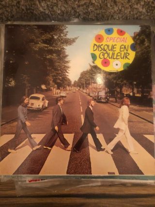 The Beatles ‎– Abbey Road 1978 Reissue Apple Disque En Couleur Dc 8 Green Vinyl