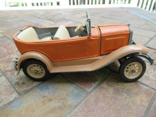 Vintage Hubley Model Diecast Toy Convertible Car