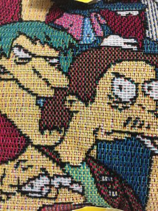 The Simpsons Blanket Throw World Of Springfield Bart 50 " X 60 " With Tags