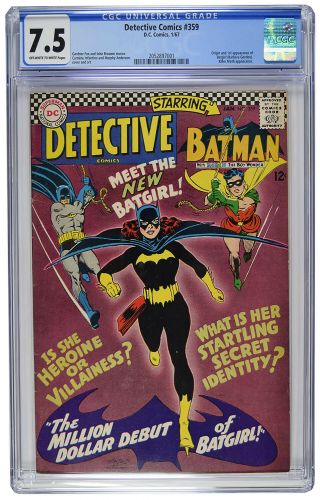 Detective Comics 359 1/67 Cgc 7.  5 1st Batgirl (barbara Gordon)