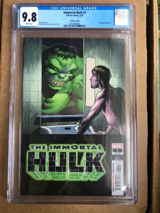Immortal Hulk 1 (2019) Cgc 9.  8 4th Print Bennett Variant