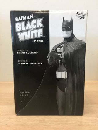 Dc Direct Batman Black & White Statue Brian Bolland Limited Edition /6500 O1