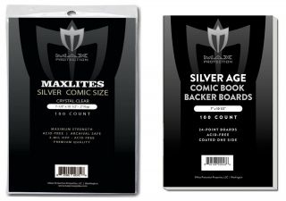 100 Max Pro Maxlite Ultra Clear Premium Silver Comic Bags And Boards Acid