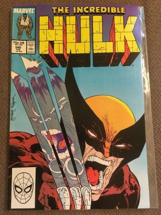 Incredible Hulk 340 Nm - Todd Mcfarlane Classic Wolverine Cover 1st Printing
