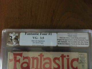 Fantastic Four 1 Pgx 3.  5 Stan Lee Signature Series