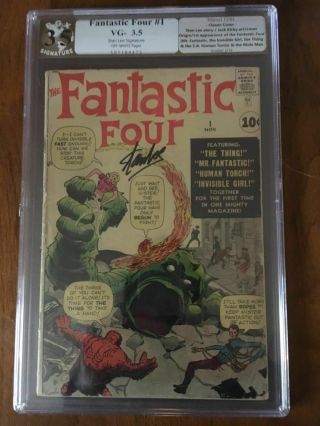 Fantastic four 1 PGX 3.  5 Stan Lee Signature Series 2