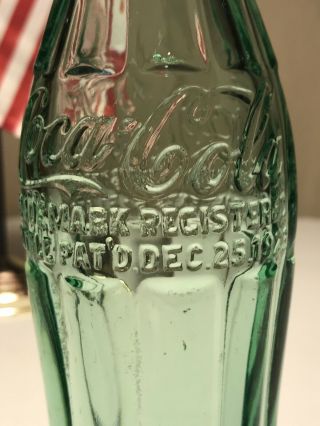 PAT ' D DEC.  25,  1923 Coca - Cola Hobbleskirt Coke Bottle LEXINGTON OKLA Oklahoma 5
