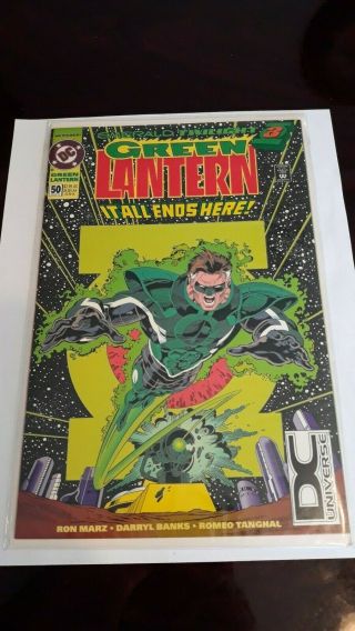 Green Lantern 50 1st Appearance Parallax Kyle Raynor Glow In The Dark Dc Logo