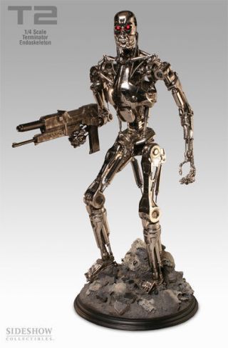 Sideshow Terminator 2 T - 800 Endoskeleton 1:4 Scale Arnold Schwarzenegger Statue