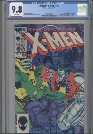 Uncanny X - Men 191 Cgc 9.  8 1985 1st Nimrod,  Spider - Man,  Avengers App: Frame