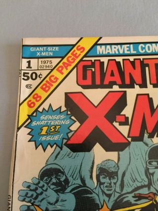 Marvel Comics GIANT - SIZE X - MEN 1 1975 1st app X - Men Higher Grade FN/VF 2