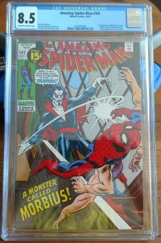 Spiderman 101,  10/71.  Cgc 8.  5 First Appearance Of Morbius.  Leto Movie