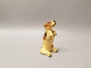 Vintage Mortens Studio Dog Figurine Sitting Up Fox Terrier