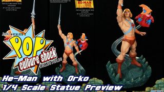 Master Of The Universe He - Man Exclusive 1/4 Statue Motu 350 Pop Culture Shock