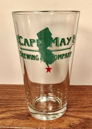 Cape May Brewing Company Jersey Retired Beer Glass