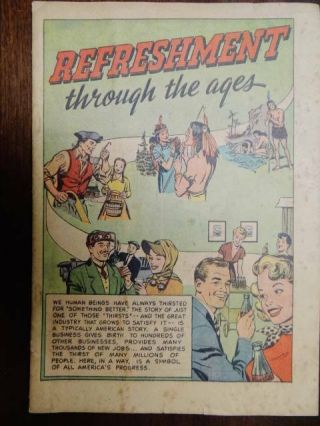 Refreshment Through The Ages Coke Coca Cola Comic Book 1951; D1f1