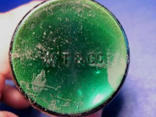 Vintage Green Poison bottle w/label 4