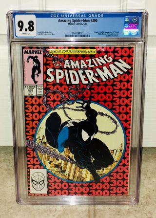 Cgc 9.  8 Spider - Man 300 1st Appearance Of Venom Eddie Brock Maximum Canage Movie