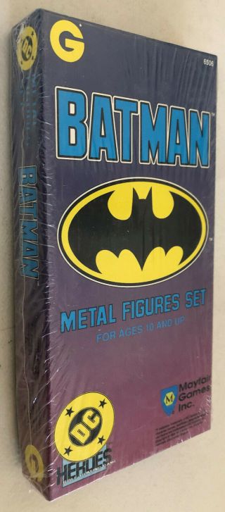 Batman / Joker Metal Figures Set - - 1989 Mayfair Games - -