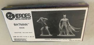 BATMAN / JOKER Metal Figures Set - - 1989 Mayfair Games - - 2