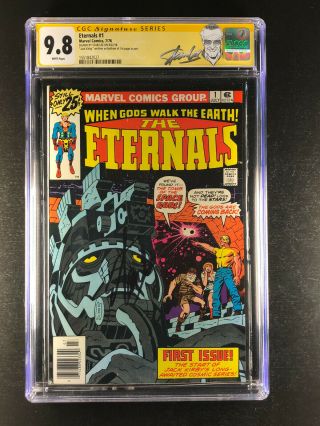 Eternals 1 Cgc 9.  8 Signed By Stan Lee & Jack Kirby 1st Celestials Eternals