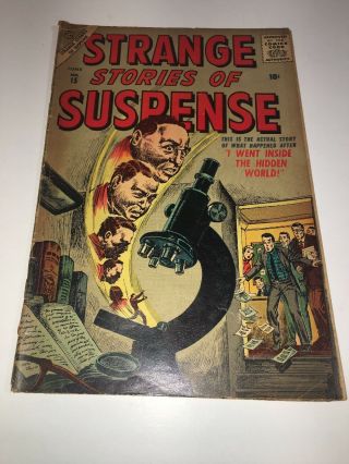 Strange Stories Of Suspense 15 Krigstein Art 1957 Vg Atlas/marvel Dongee