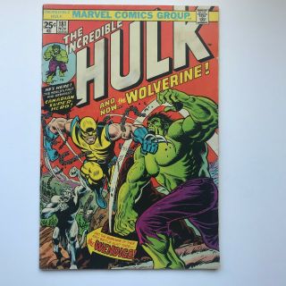 The Incredible Hulk 181 (r) 1st App Wolverine X - Men Marvel 1974 Mvs Intact Vg