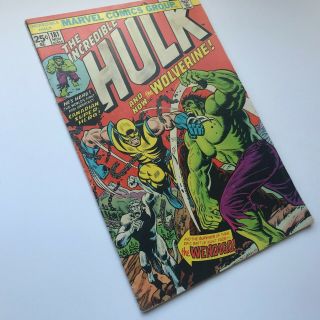 The Incredible Hulk 181 (R) 1st App Wolverine X - men Marvel 1974 MVS intact VG 2