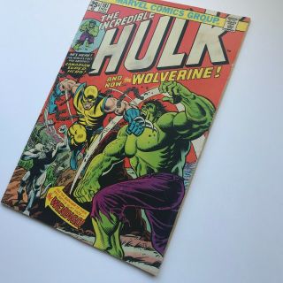 The Incredible Hulk 181 (R) 1st App Wolverine X - men Marvel 1974 MVS intact VG 3