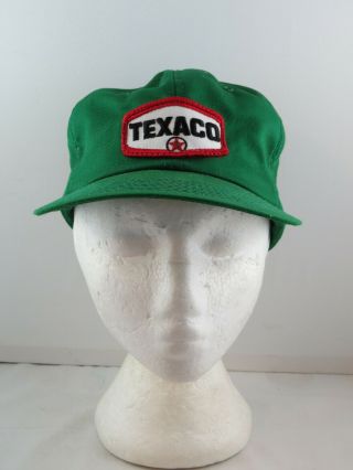 Vintage Patched Hat - Texaco Gas by K Brand - Adult Snapback 3