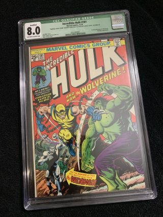 The Incredible Hulk 181 Cgc 8.  0 Qualified
