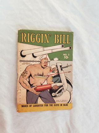 Vintage Riggin Bill Chesler Features Remmington Navy Boys In Blue Comic Book