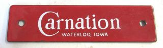 Carnation Milk Waterloo,  Iowa Crate Porcelain Sign