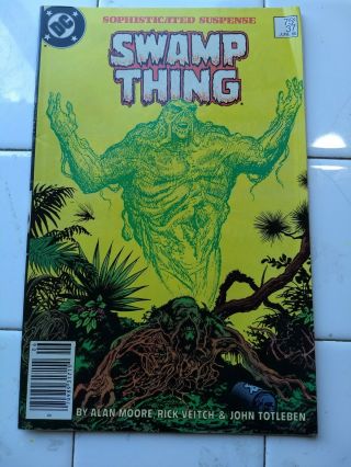 Swamp Thing 37 F,  Dc Comics 1985 1st Constantine By Moore Mid Grade Key Classic