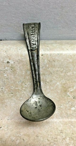 Antique Vintage Cream Top Dairy Milk Bottle Spoon / Ladle Patent 1924 & 1925 3