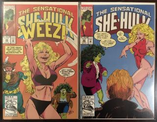 Sensational She - Hulk 1 - 8,  31 - 50 (missing 40),  John Byrne run,  Marvel 7