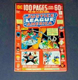 Justice League 111 Vf/nm (dc June 1974) Dc 100 Pages " 6 Heroes 6 Foes "