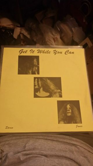 Janis Joplin With Full Tilt Boogie Band " Get It While You Can " Blues Rock Lp
