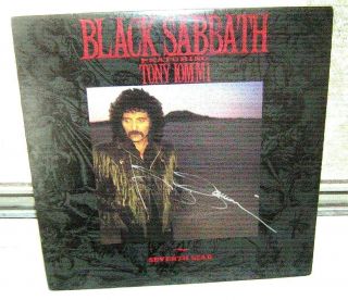 Black Sabbath Signed Lp Seventh Star By Musician Tony Iommi 1987