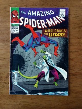 The Spider - Man 44.  Marvel Comics.  2nd Appearance Of The Lizard