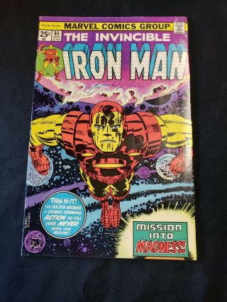 Iron Man 80 Signed By Jack Kirby (nov 1975,  Marvel) (item 154)