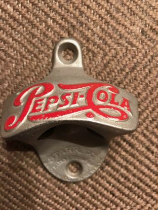 Pepsi Cola Starr " X " Brown Co.  Vintage Wall Mount Bottle Opener