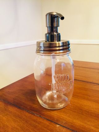 Wild Turkey Mason Jar Soap Dispenser (brushed Bronze)
