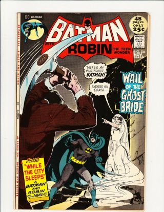 Batman 236 1971 Bronze Neal Adams Cover Robin Dc Magic Irv Novick Giordano Art