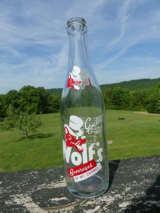 Vintage Soda Bottle Acl Wolf 