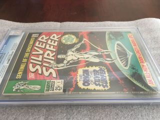 Silver Surfer 1,  CGC 9.  4 (NM) C/OW Pages,  Marvel,  August 1968,  Volume 1 11